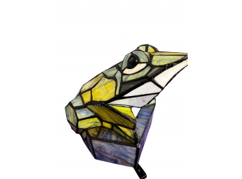 Stained Glass Frog Lamp