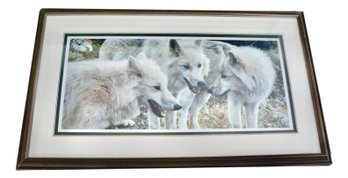 Carl Brenders Tundra Summit -  Arctic Wolves 1994 Fifth Annual Mill Pond Press Earth Day Print With COA