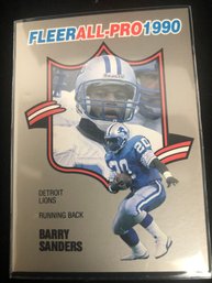 1990 Fleer All-Pros #4 Barry Sanders Football Card