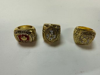 Exact Replicas Super Bowl Rings