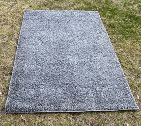 Gray Area Rug With Rubber Backing
