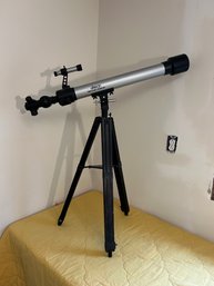 Telescope On Adjustable Height Tripod