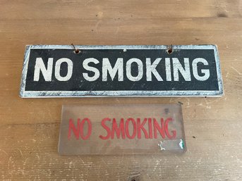 Lot Of 2 No Smoking Signs