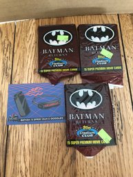 3 Opened Packs Batman Returns Movie Cards.   Lot 237