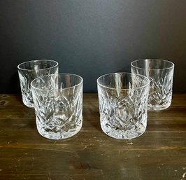 Set Of Four Vintage Waterford Crystal 'Lismore Connoisseur' Rocks Glasses