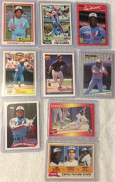 Lot Of 8 Tim Raines Cards With Rookies