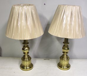 Pair Of Beautiful Solid Brass Table Lamps