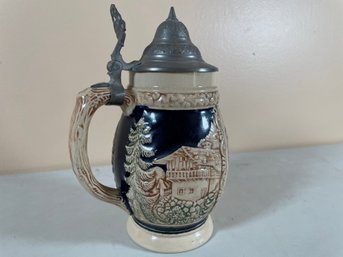 Vintage Collectible Reinhold Merkelbach Lidded Beer Stein #4088 Tyrolean Dancers