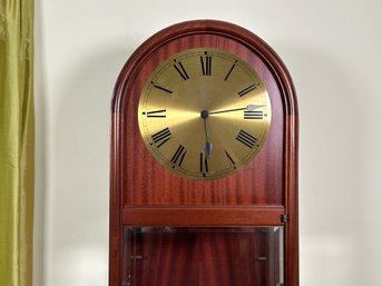 A Magnificent Vintage Longcase Clock With Incredible Wood Grains, Made In Germany