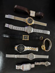 Lot Of 8 Designer Men's/Women's Wrist Watches
