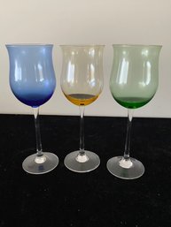 Colorful Designed Wine Glasses