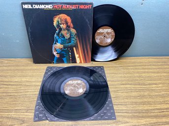 NEIL DIAMOND. HOT AUGUST NIGHT On 1972 MCA Records. The Greek Theatre, Los Angeles. Double LP.