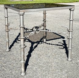 A Cast Iron Side Table In Style Of Giacometti