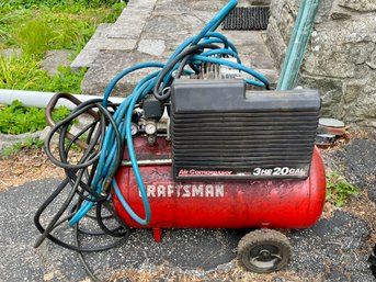Sears Craftsman 3HP - 20 Gallon Air Compressor With Hoses