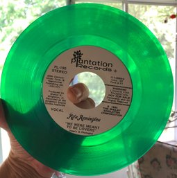 Rita Remington Smokey Valley Symphony Green Colored Vinyl Promo 45 Rockabilly Record On Plantation EX/NM