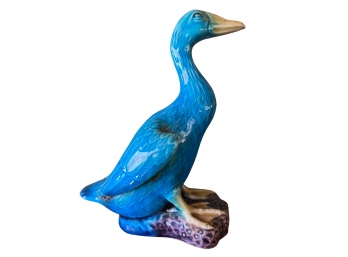 MCM Porcelain Blue Duck Figurine