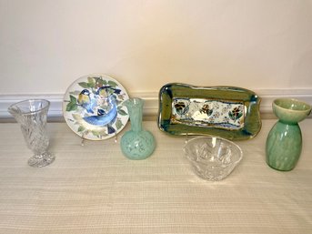 Crystal, Glass & Ceramic Selection, Waterford And French Pieces