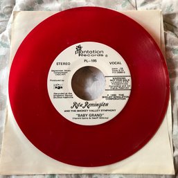 Rita Remington Smokey Valley Symphony Baby Grand Red Colored Vinyl Promo 45 Rockabilly Record Plantation EX/NM