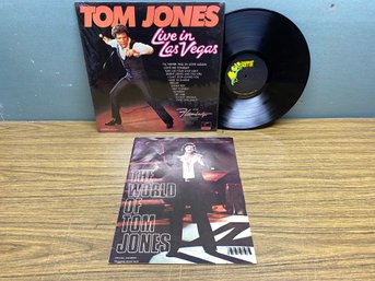 TOM JONES. LIVE IN LAS VEGAS AT THE FLAMINGO On 1969 Parrot Records Stereo With 1972 Concert Program.