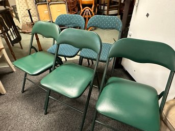 Set Of 5 Comfy Folding Chairs