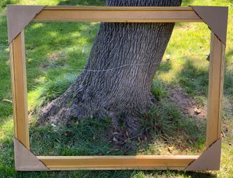 Frame W/wire ~ 36 X 48 Inch Opening ~ Gold Hue