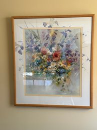 Art Print Of Flowers In Frame