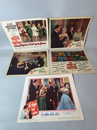 FIVE 1950S AND 60S LOBBY CARDS