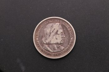 1893 Columbian Exposition Silver Half Dollar Coin