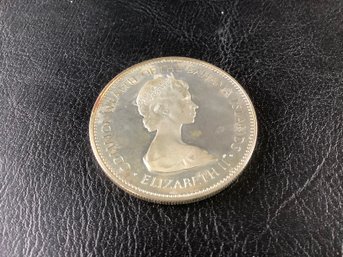 1973 Commonwealth Of The Bahamas Island 'Marked Elizabeth II' Silver Two Dollars Coin