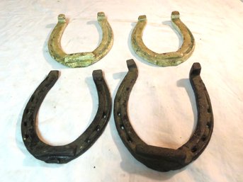 4 Vintage Horse Shoes