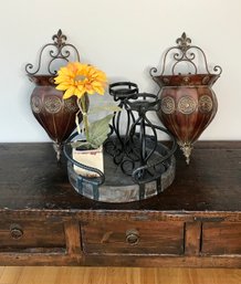 Rustic Wall And Table Accents