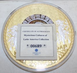 American Mint Mysterious Cultures Of Latin America Colossai Mayan Coin
