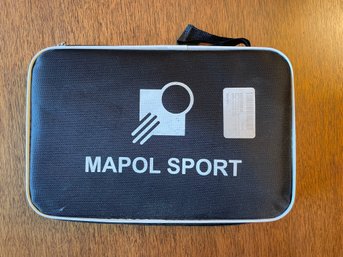 Mapol Sport Ping Pong Paddles & Balls With Carrying Case - NEW