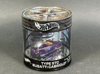 Limited Edition Hot Wheels Type 57C Bugatti Cabriolet With Case