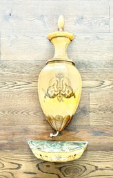 French Empire Yellow Tole Lavabo