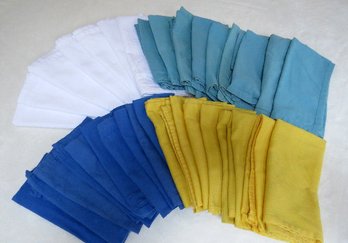 Mixed Lot Of Colorful Cloth Napkins