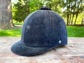 A Vintage Equestrian Riding Helmet