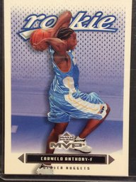 2003 Upper Deck MVP Carmelo Anthony Rookie - K
