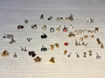 Collection Of Pierced Stud Earrings