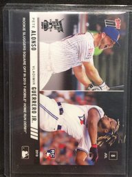 2019 Topps Now Pete Alonso / Vladimir Guerrero Rookie Home Run Derby Card - K