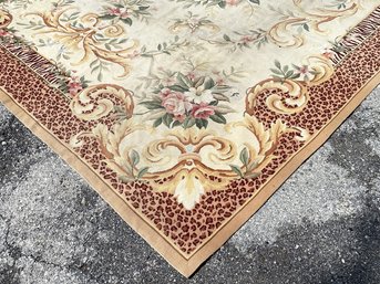 A Vintage Aubusson Rug From The ABC Carpet & Home Victorianna Collection