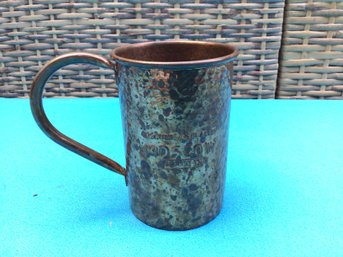 Hammered Copper Mug- Genuine Classic Moscow Copper Co. 1941