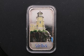 Minnesota Split Rock Lighthouse 1 Ounce .999 Silver Bar