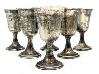 A Set Of Vintage Mid Century Sterling Silver Goblets