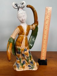 Tang Chinese Pottery Figure Ceramic Dancer 12.5'