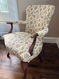 Floral Fabric Arm Chair