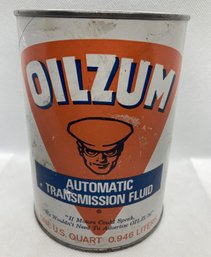 Rare Sealed/full Vintage OILZUM OIL CAN In Very Good Condition