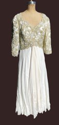 Rose Taft All Silk Beaded Top Gown