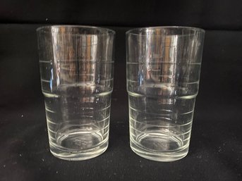 Ribbed Beverage Glasses (8)