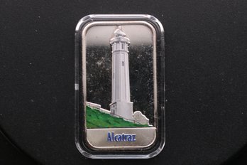 Alcatraz Lighthouse One Ounce .999 Silver Bar